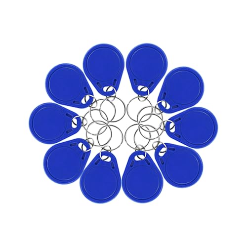 ReaIOKbii IS014443A M1 Classic NFC RFID-Token, wasserdicht, ABS, 13,56 MH2, Blau, 50 Stück