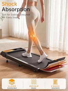 Walking Treadmill Pad with Adjustable 8% Incline for Home Office — photo 3 of 6