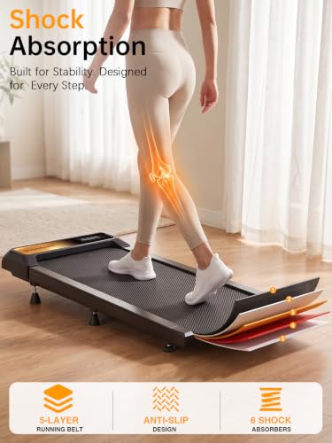 Walking Treadmill Pad with Adjustable 8% Incline for Home Office