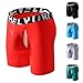 Men's Underwear Breathable Boxer Briefs Long Leg Sports Pouch Fashion Shorts Pouch Support Athletic Soft Underwear Dark Green XX-Large