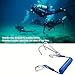 EEBBL Scuba Diving Reef, Scuba Diving Reef Stick, Anti-seawater Corrosion Double Scuba Diving Reef Hooks Scuba Diving, 316 Stainless Steel Reef Cord Hook, Blue