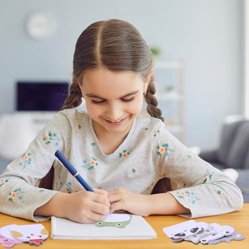 Smivyhp 24 Stück Kleine Haftnotizen Kinder 12 Stile Tiere Kleine Notizblock Kindergeburtstag Gastgeschenke, Lustig Mitgebsel Sticky Notes für Schule, Zuhause, Büro, Taschen Füller (Stil 2, Farbe)