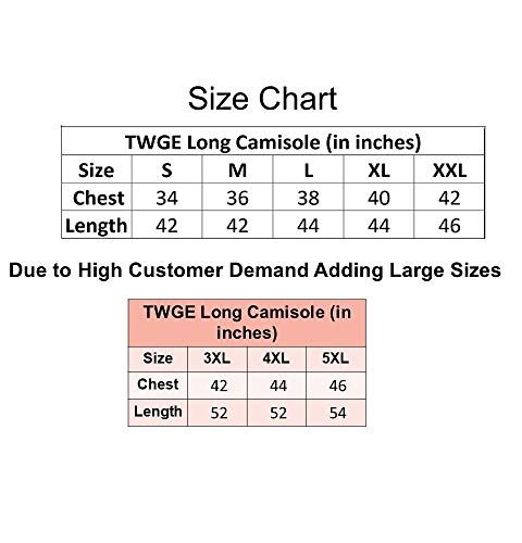 Image of TWGE Cotton Full Length Camisole for Women