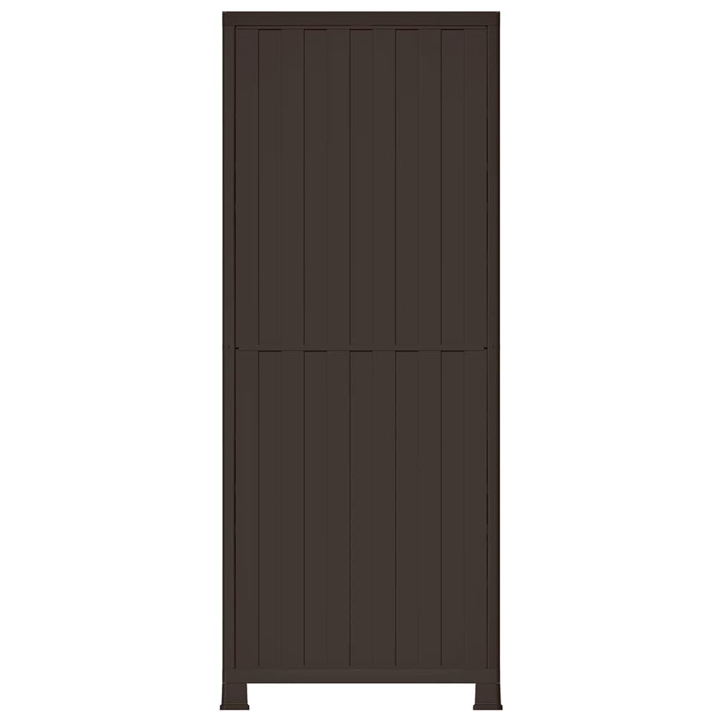 vidaXL Armario Estante Almacenaje Bastidor Servicio Herramienta Organizador Hogar Jardín Patio Oficina Garaje Plástico Diseño de Ratán 68x39x171,5 cm