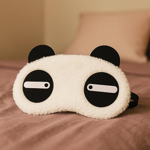 Image of Jenna Eye Mask Sleep Masks for Girls Blindfold for Women Eye Masks for Sleeping (Panda-Straigt)