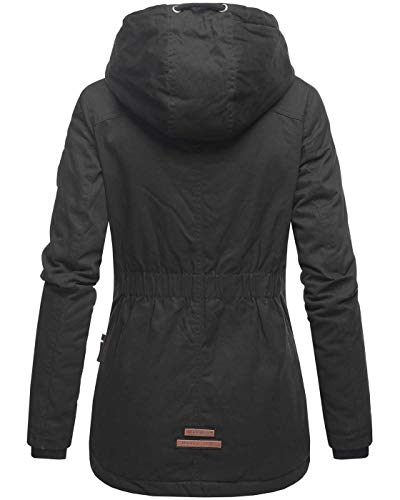 MARIKOO-warme-Damen-Winter-Jacke-Teddyfell-gefuetterte-Winterjacke-B802