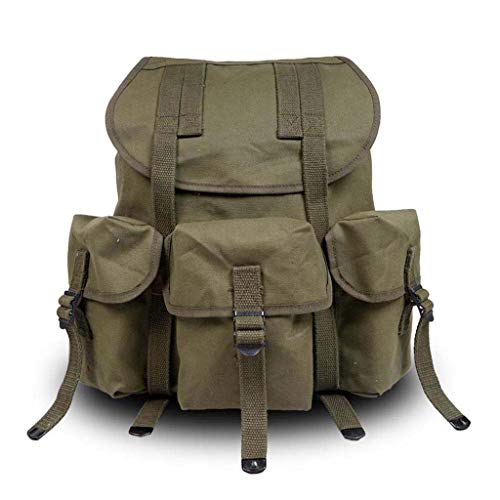 JXS WW2 Segunda Guerra Mundial Army M1961 táctico Haversack-algodón/Lienzo Impermeable Mochila-Guerra de Corea M14 Alice Antigua Mochila