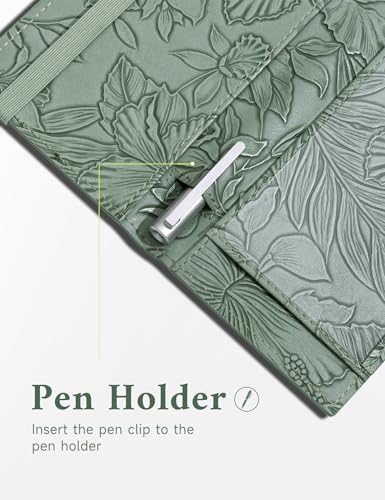 Image of Zreal Checkbook Cover for Men & Women Snakeskin Pattern, Green, 7.0 x 3.5 x 0.35 inches, Minimalist