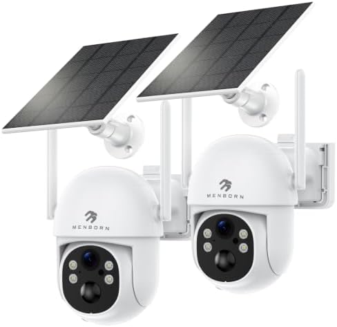 2K Solar Überwachungskamera Aussen Akku, WiFi 6 2,4/5GHz, Ohne Monatsgebühr | Außenkamera mit 6000-mAh-Akku, KI-Personenerkennung, Farbnachtsicht, 2-Wege-Audio, Alexa-kompatibel, I
