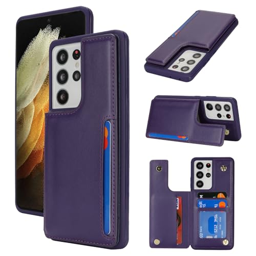 Étui de protection pour S21 Ultra 5G avec blocage RFID violet