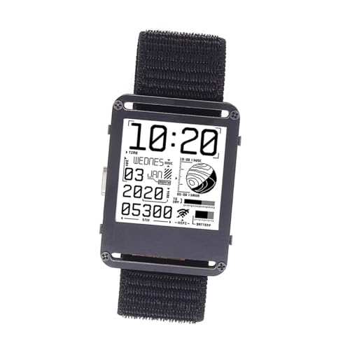 Montre électronique Paper Display noire DuskHaven pour en finir avec les reflets