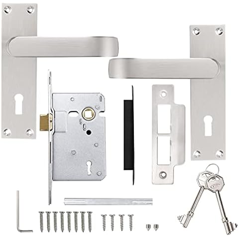 Probrico Brushed Nickel Door Handle Set Cover