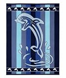 Corredocasa Telo Mare Spugna 100% Cotone, Made in Italy - Morbido e Assorbente, Telo Grande Ideale per Spiaggia e Piscina - Asciugamano Bagno e Doccia (Fantasia 3, Misura Gigante 120x180)