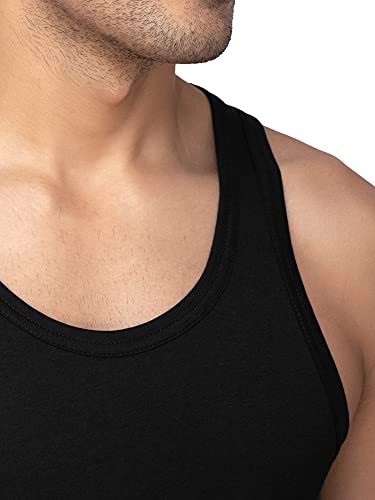 Image of XYXX Men's Cotton Modal Round Neck Vest | Antimicrobial, Breathable, Soft & Comfortable Man's Inner, Ultralight Baniyan for Man (Pack of 2)