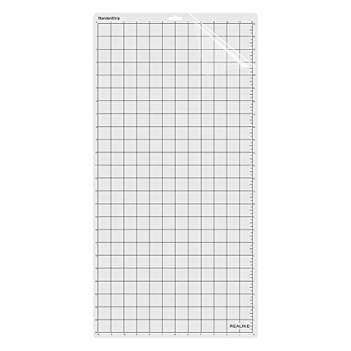 Image of REALIKE StandardGrip Cutting Mat for Silhouette Cameo 4 /3 /2 /1 (3 Mats, 12 x 24 Inch) Standard Adhesive Cricket Cut Mats Replacement Accessories for Silhouette Cameo