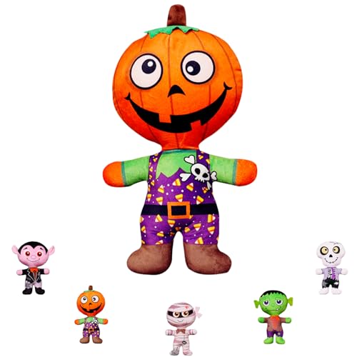 COSORO Juguete de Peluche Hombre Calabaza Halloween,30cm Lindo Peluches Pequeños,Suave Muñeco de Felpa Stuffed Animal de Peluche Juguete Regalo para Niños Halloween y Cumpleaños Decoracion Hogar