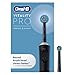 Oral-B Vitality Pro Electric Toothbrushes for Adults, for Him/Her, 1 Handle, 2 Toothbrush Heads, 3 Brushing Modes Including Sensitive Plus, 2 Pin UK Plug, Black (Packing May Vary)