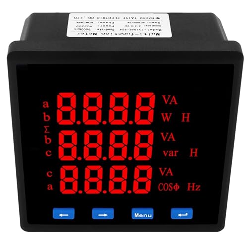 Compteur d'énergie numérique triphasé LED avec communication RS485