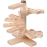 Home and Décor Aufbewahrungsbox Für Ätherische Öle, Drehbares Regal Für Ätherische Öle, Für 45 15-ml-Flaschen, Display Zur Aufbewahrung Zu Hause (Color : Beige, Size : 32.5x30x35.5cm)