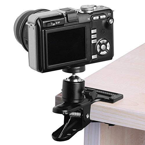 Slow Dolphin Tripod Clip Clamp Mount Flash Reflector Holder For Studio Backdrop Camera With 360 Swivel Tripod Mini Ball Head Standard 1/4" Screw,Slr, Digital Slr, Video Came(2Pack) #TOP5