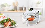 Vesta VHO-D11 Large Volume Countertop Halogen Oven, White Color With Time/Temperature Dials and Recipes, 1200W 12L (Oil Free Air Fryer)