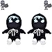 TIANBANGSHI Jouets en Peluche Tanqr, Personnages de Jeu de Dessin animé en Peluche poupée en Peluche, poupées en Peluche Tanqr au Visage Noir Sinistre-2 PCS