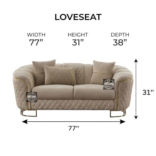 Image of Royal Carved Wooden Sofa Set | 3+1+1 Seater | Antique with Button Tufted Velvet Upholstery | Victorian Style Living Room Furniture Tufted Sofa Set Grey 3-Piece (Design 16)