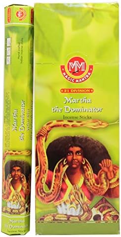 GMS Incense Sticks Magic Mantra Martha The Dominator Agarbatti 120 Sticks Hexa Packets