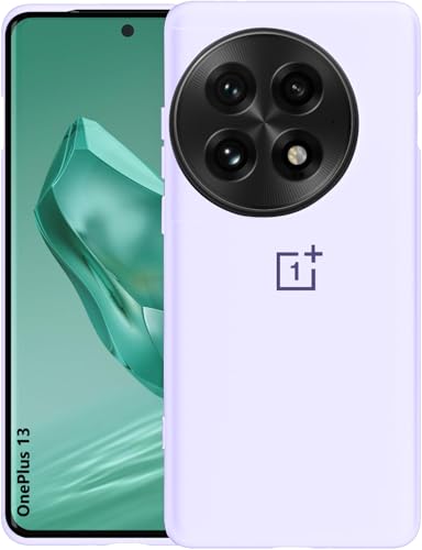 Image of MOBILOVE Back Cover Case for OnePlus 13 5G | Pure Liquid Soft Matte Silicone Case with Logo and Comes with Camera and Screen Protection Back Cover for OnePlus 13 5G (Purple)