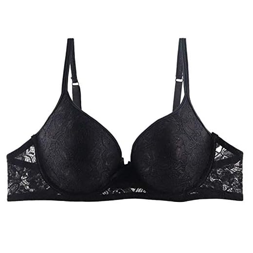 BLOMDE Sport BH Damen Übergroßer Sexy Spitzen-BH-Schwarz_44 / 100C