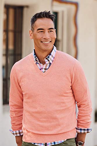 Lands' End Men's Classic Fit Fine Gauge Supima Cotton V-Neck Sweater4