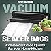 Avid Armor Pre-Cut Pint Size Vacuum Sealer Bags 6x10 Inch 200 Pack - BPA Free, Heavy Duty, Commercial Grade, Compatible with FoodSaver & Seal-a-Meal, Perfect for Sous Vide & Food Storage