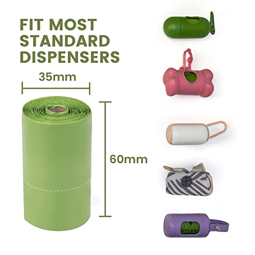 Superbio Compostable Dog Poop Bags, 180 Counts, 12 Rolls, Extra Strong, Easy To Open Plant Based Unscented Compost Pet Waste Bags Certified By Ok Compost And Seedling #TOP3