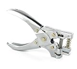 SAMYO Hand Held 2-in-1 Hand ID Card Slot Hole & Round Hole Punch Metal Puncher Plier Punching Tool f