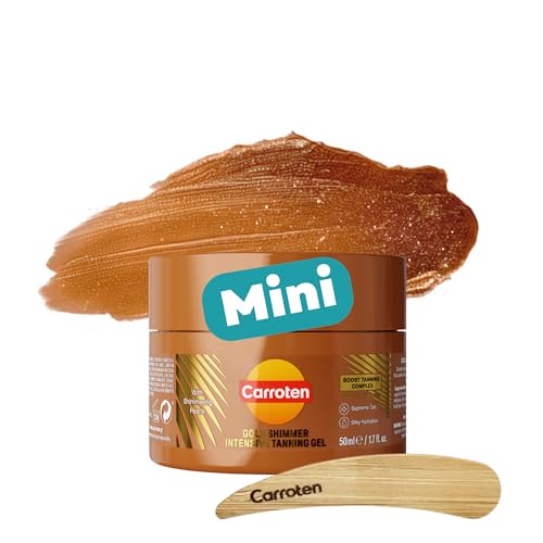 Carroten Mini Shimmer Gold Tanning Gel | Travel Size Tan