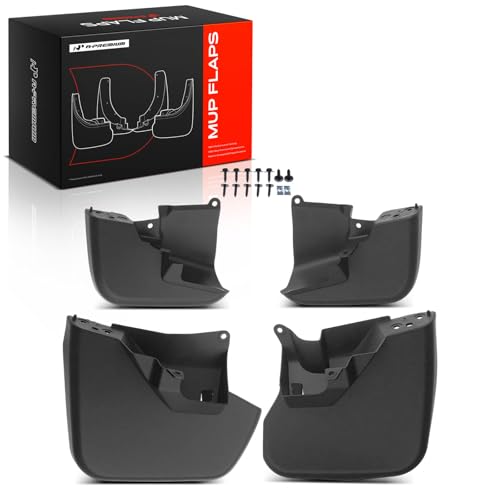 Image of A-Premium Mud Flaps Compatible with Toyota FJ Cruiser 2007-2014 Sport Utility, No Drilling Required Mud Guards with Hardware Accessories, Set of 4 Front and Rear
