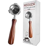 NEOUZA 51mm 3 Ears Espresso Bottomless Portafilter Compatible for DeLonghi Dedica EC680/EC685/EC785 and Smeg ECF01 with Non-Pressurized Basket