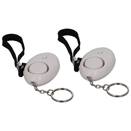 Image of Othmro Safe Sound Personal Alarm 2 Pack 120DB Personal Security Alarm Keychain with LED Lights, Emergency Safety Alarm for Women, Men, Children, Elderly White