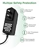 Arkare 5V 1A DC Power Supply Adapter 5W AC/DC Charger AC 100V-240V to D C 5 Volt 1Amp 0.5A Replacement Power Cord for Security Camera Baby Monitor Graco Swing TV Box Raspberry Pi Type C with 8TIPS
