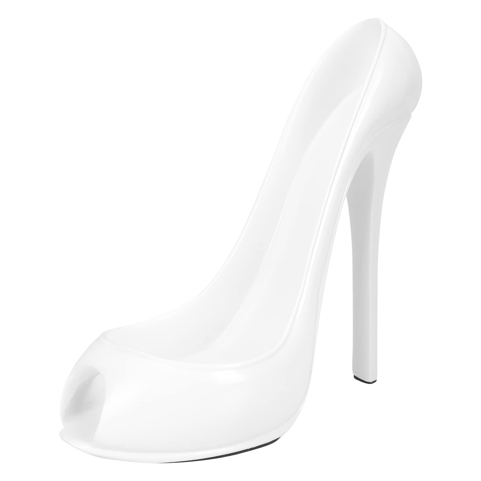 Zerodeko Weinflaschenhalter zur Stilvollen Weinflaschenaufbewahrung Weißer Eleganter aus Kunstharz High Heel als Praktische Tischdekoration für Riegel und Wohnzimmer