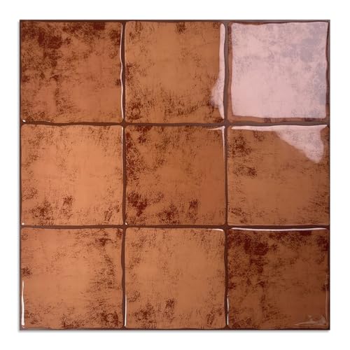 10 Sheet Thicker Peel and Stick Backsplash Tile, 12"x12" 3D