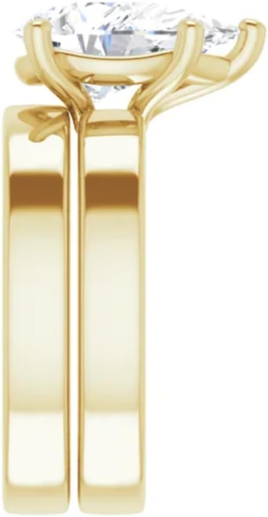 3 CT Moissanite Handmade Bridal Ring Set Anniversary Wedding Ring for Women, Solitaire Style Design, Promise Gifts for Her Classic