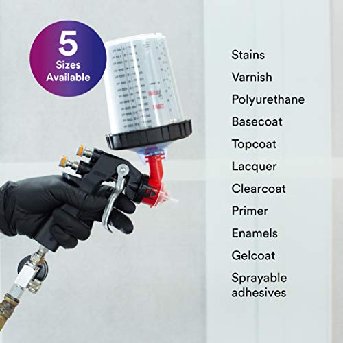 3M Pps (Original Series) Paint Spray Gun Cup Lids And Liners Kit, 16114, Mini, 6 Oz, 200-Micron Filter, Use W/ Paint Gun For Cars, Furniture, Home, 50 Disposable Lids And Liners, 20 Sealing Plugs #TOP3