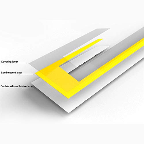 Image of Allextreme Acrylonitrile Butadiene Styrene Extps1D El Led Helmet Light Strip with 3 Modes Flashing Night Bike Motorcycle Riding Signal Sticker (Yellow), Motorcycling