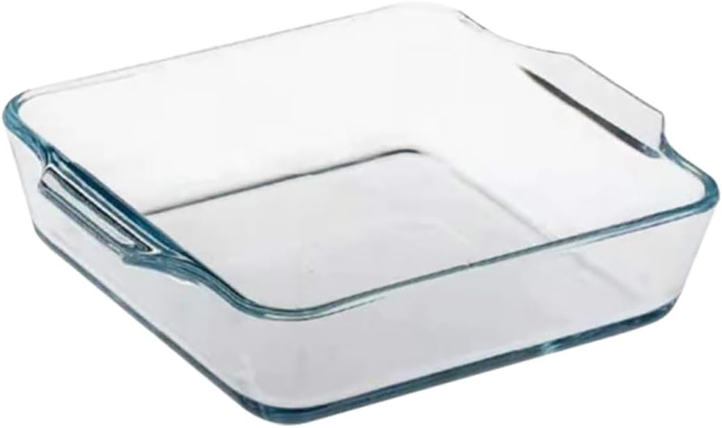 Mobestech Oven Safe Pizza Tray Baking Pan Rack Lid Non-stick Glass Baking Dish for Home Professional Use