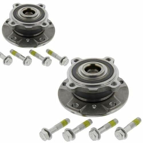 Front Hub Wheel Bearing Kit Compatible With BMW 5 Series E60, E61 (Years 2003-2010) Pair