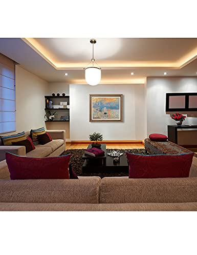 Decorarts - Impression Sunrise, Claude Monet Classic Art. Giclee Prints Framed Art For Wall Decor. #TOP1