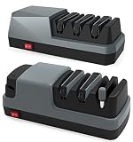 3 Stage Electric Knife Sharpener(Grey)&4 in 1 Multifunctional Electric Knife Sharpener(Grey)