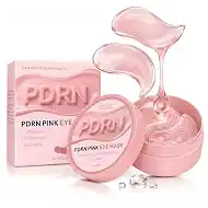 PDRN Collagen Gel Under Eye Patches for Puffy Eyes and Dark Circles | 60 Count Hydrogel Eye Masks Korean Skincare with Niacinamide for Fine Lines & Smile Lines Under Eye Treatment for Women