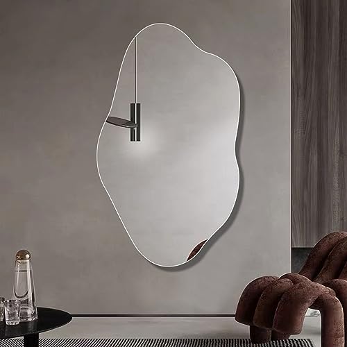 DIFHHD Specchio da Bagno Irregolare, Specchio da